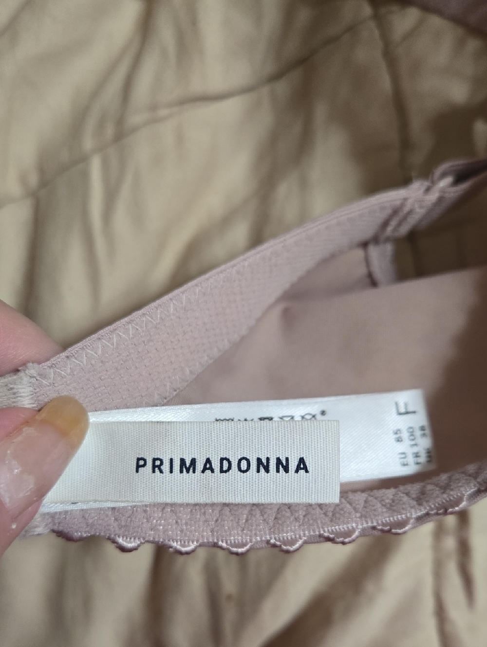 Prima Donna Divine Lace Underwire Bra in Light Mauve US Size 38G - Picture 5 of 6